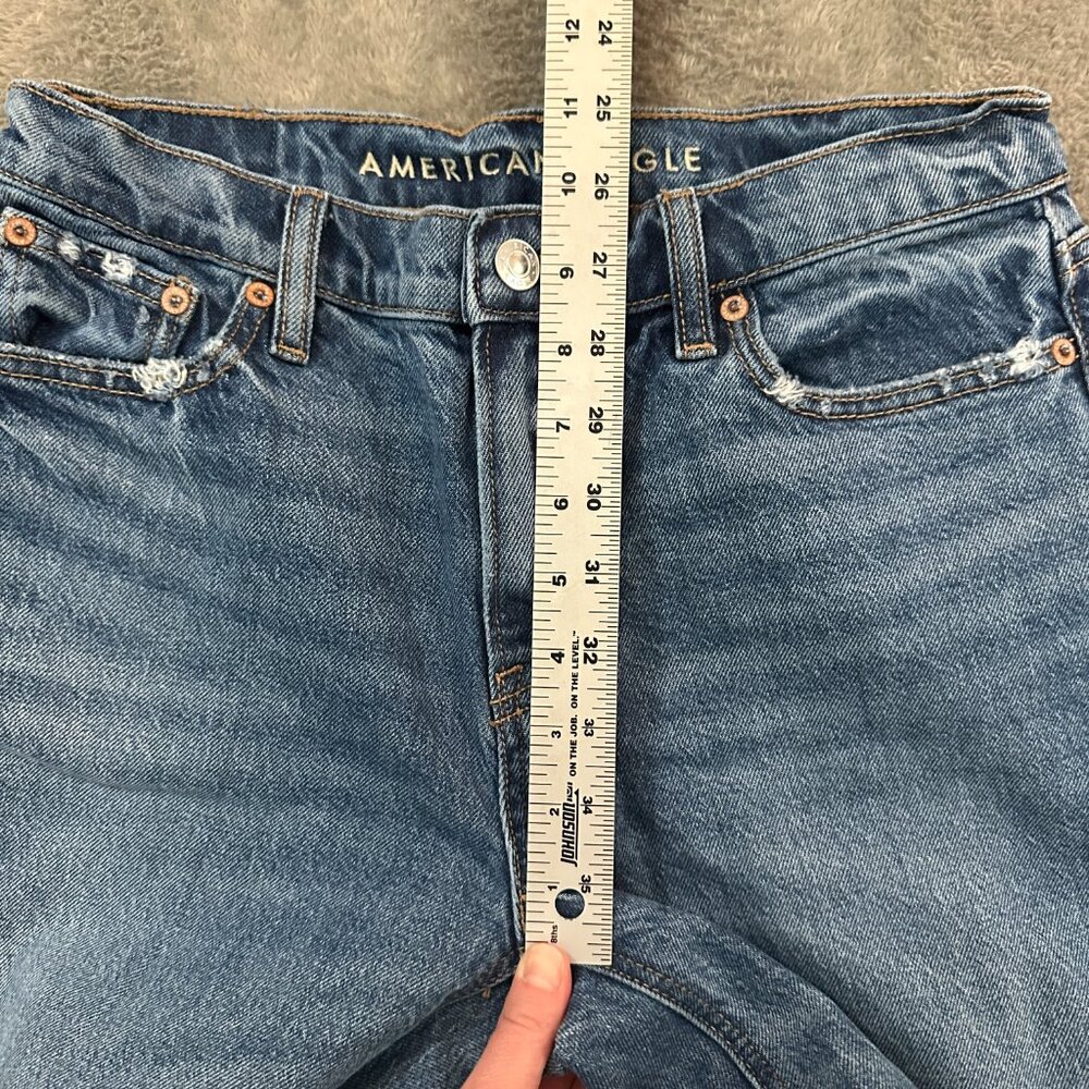 American Eagle Barrel Leg Jeans Women's size 0 Short 0S S - Picture 7 of 9